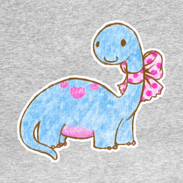 Ribbon Dinosaur by BonBonBunny